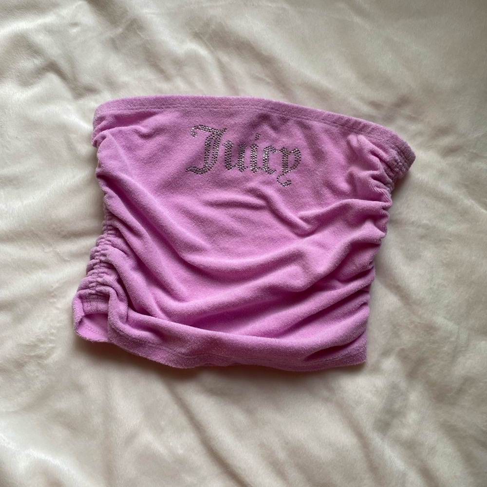 Juicy Couture ☀️ Towel Terry Cloth Gem Embellished Tube Top- FREE W/Bundle